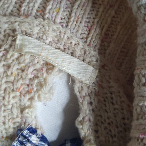 TULLE Custom DIY Open Back Tartan Ribbon Bow Turtleneck Sweater Unique - Picture 7 of 7